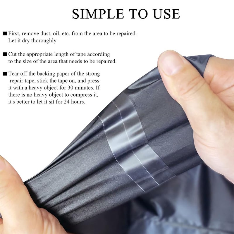 TAMDESG Inflatable Patch Repair Kit 16.4FT Waterproof High Elasticity Repair Patch for Inflatable Pool,Tent, Raincoat, Umbrella,Air Mattress, Bounce House, Swimming Ring, Awning,Down Jacket 1.18inch*16.4FT - Image 1